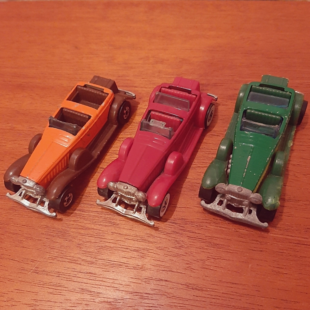 Set of Three 1976 Hot Wheels '31 Doozie